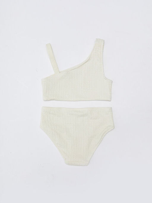 Esnek Kuma? Kendinden Desenli K?z ?ocuk Bikini - Waikiki фото 2