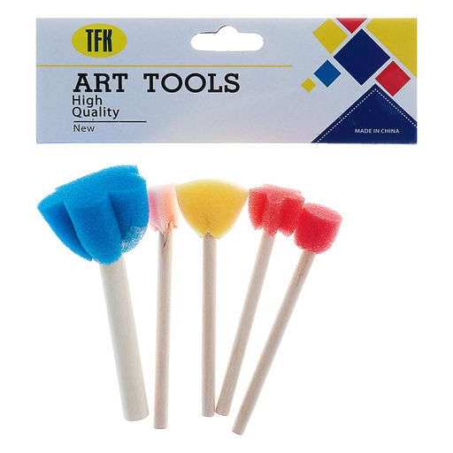 Набор кистей - спонжей, для рисования, 5 штук