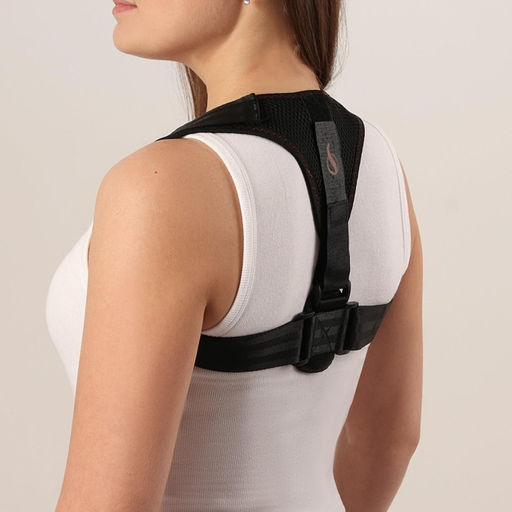 Цена за 2 шт. Массажёр - фиксатор для осанки, на липучках, размер универсальный, чёрный