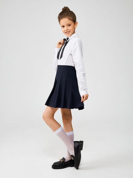 ACOOLA / Блузка детская для девочек Algebra горошек фото 2