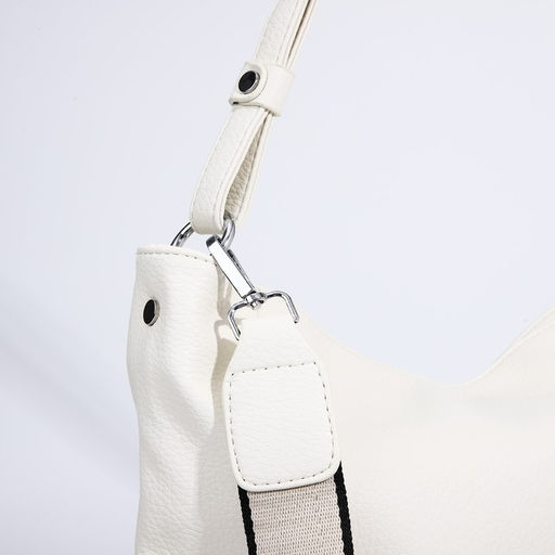Сумка-тоут на молнии, 3 наружных кармана, цвет белый - Simaland фото 5