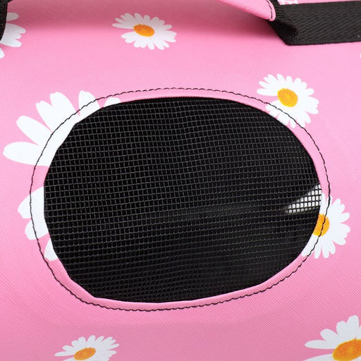 Сумка-переноска каркасная Цветы, размер L, 53 х 21 х 29 см - Пижон фото 6