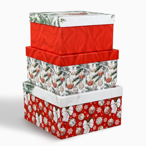 Набор подарочных коробок 3 в 1 Счастья в Новом году, 18?18?10  22?22?12 см