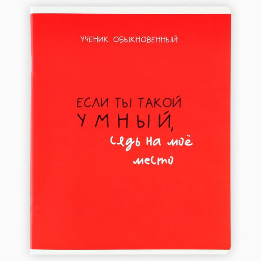 Цена за 5 шт. Тетрадь в клетку, 48 л., А5, на скрепке, блок №2 Типичный ученик, твин лак, уф лак, МИКС - Artfox study фото 8
