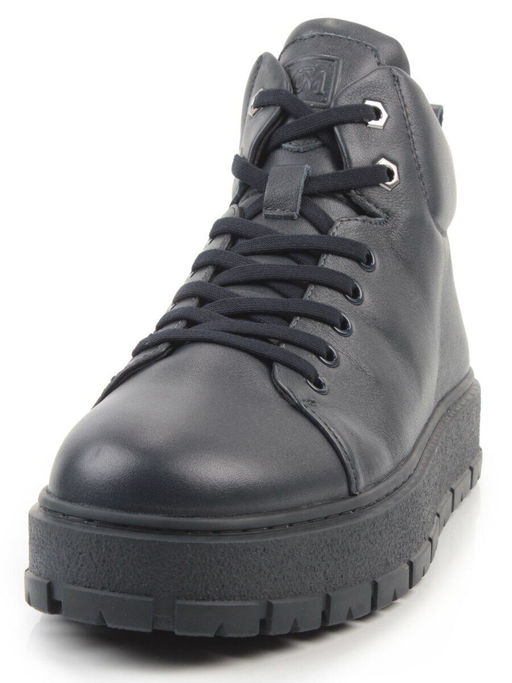 05-AW1010-2M DK. BLUE Ботинки зимние мужские (натуральная кожа, натуральный мех)