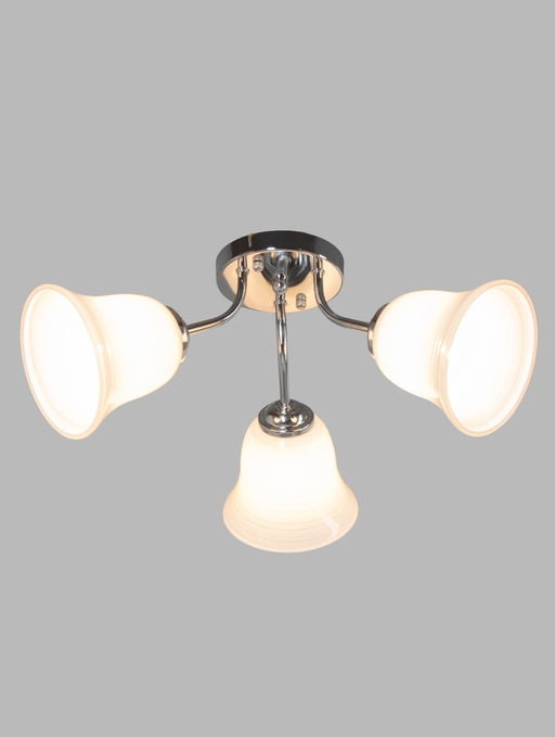 Люстра ЭкономСвет 20130/3CR, 3×40 Вт, E27, 50×50×20 см, цвет хром