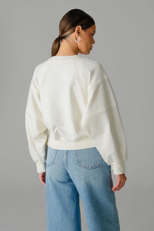 Арт. 15110/3 Свитшот женский укороченный one size (42-50) Цвет:молочный - Калинка фото 22