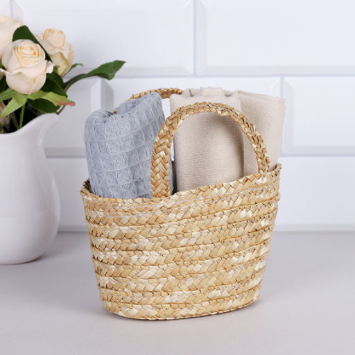 Корзина-сумка плетеная 22x8x12 см / GN295-8 /уп 500/высота 12 см - ГалеонТрейд фото 5