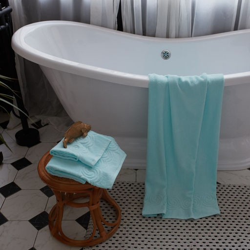 Полотенце махровое Love Life Border, 70х130 см, цвет светло-голубой, 100% хлопок, 380 гр/м2 - Lovelife фото 6