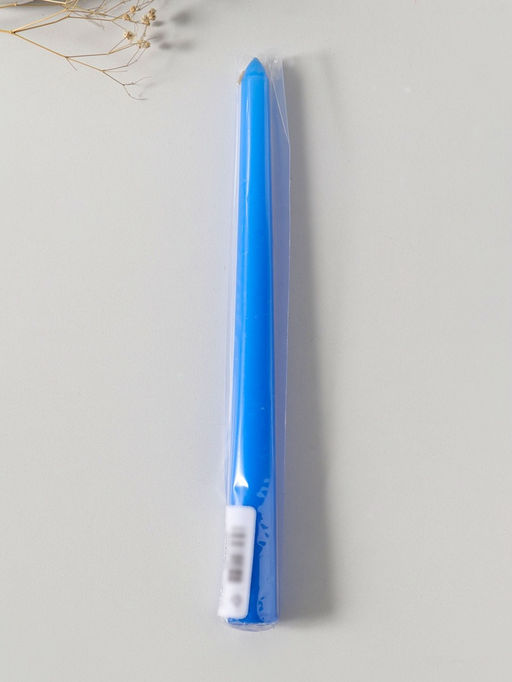 Цена за 2 шт. Свеча античная 25 см, 58 гр, 7 ч, цв. синий