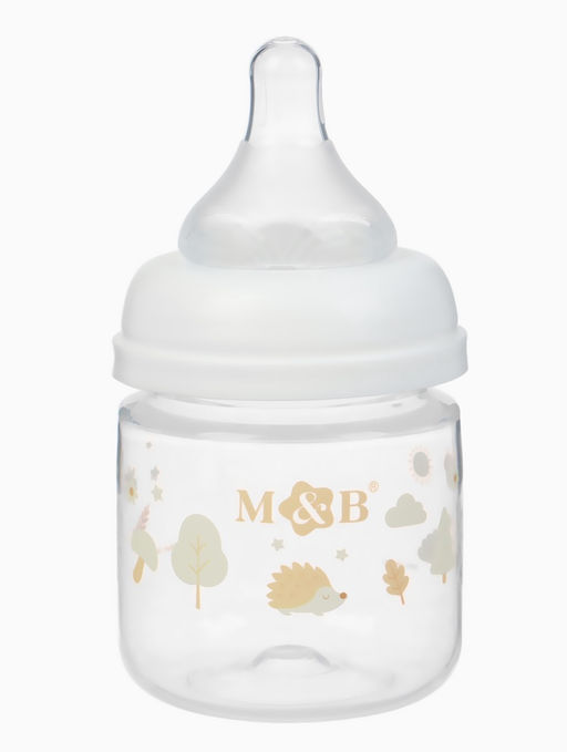 Бутылочка для кормления, широкое горло Ø50 мм, +0мес., 120 мл, M&B