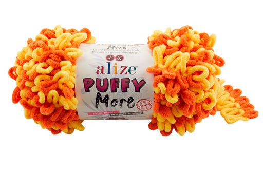 Пуффи Морэ (Puffi More) пряжа Alize 100%микрополиэстер 2х150г/11.5м