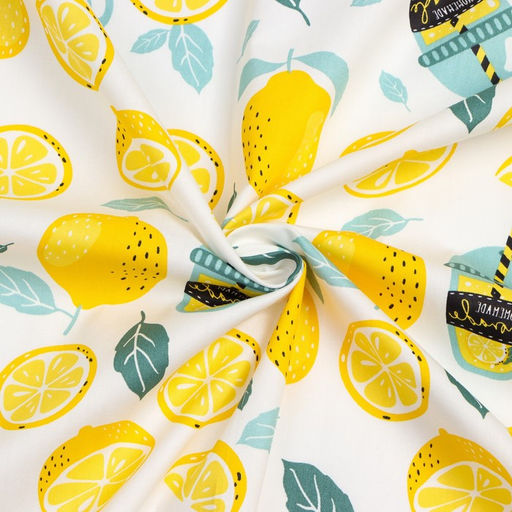 Шторы для кухни Этель Лимонад 149х180 см - 2 шт, подхваты - 2 шт, 80% хл, 20% пэ  фото 6