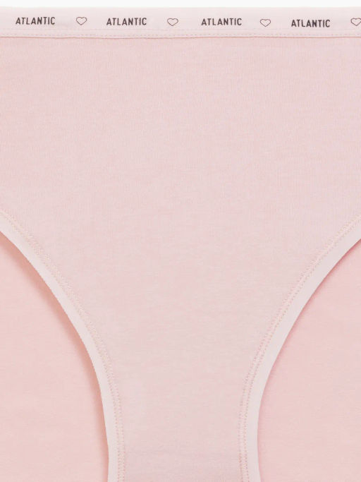 ATLANTIC 3CLP-010 Трусы спорт с высокой посадкой Sport High Leg - набор (3 шт.) белый + светло-серый меланж + светло-розовый  фото 7