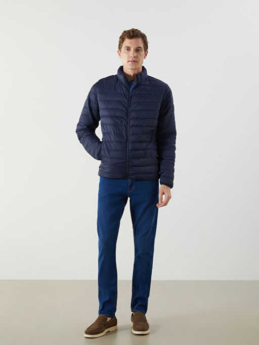 Standart Kal?p Dik Yaka Erkek ?i?me Mont