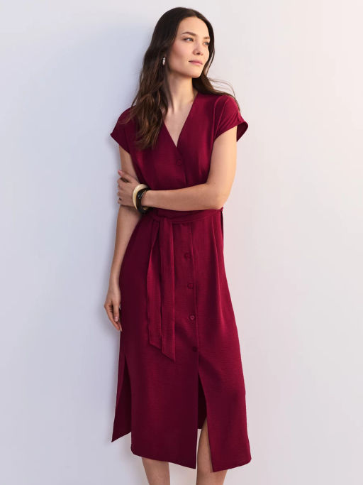 Платье миди с треугольным вырезом ZR2605012921-91 / Zarina