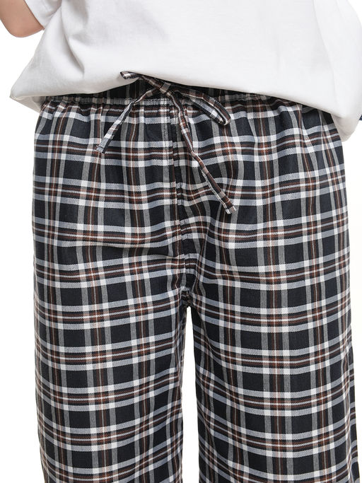 Брюки палаццо спортивные штаны для девочки одежда в клетку UD 7942(5170) т.синяя/белая клетка - Mini maxi фото 7