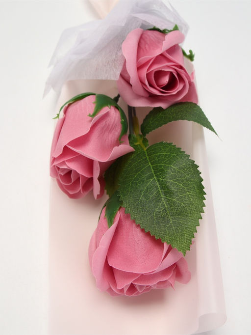 Букет из трех мыльных дымных роз в колбе. - SB BEAUTY фото 7