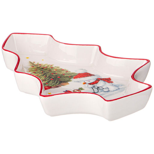 БЛЮДО AGNESS С НОВЫМ ГОДОМ! В ФОРМЕ ЕЛКИ 23*19,5*5 СМ  фото 3