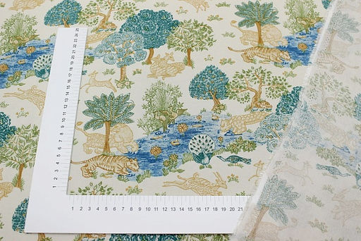 Штапель Сафари Парк, ш.1.4м, вискоза-100%, 110гр/м.кв - Купава фото 4