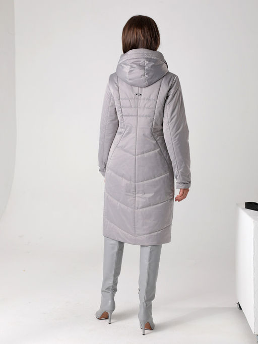 24306 Пальто дем. серый - Dizzyway фото 2