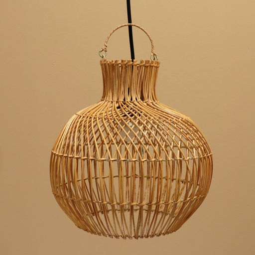 Светильник потолочный из ротанга «Ахмад», 1×120 Вт, Е27, 30×30×30 см