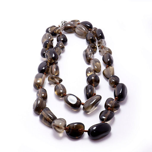 Бусы из камня Раухтопаз-денежный магнит, привлекает новые источники дохода