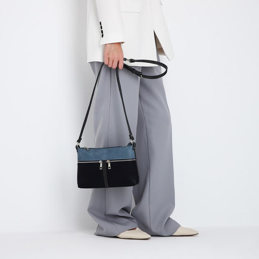 Сумка кросс-боди на молнии, цвет синий - Simaland фото 7