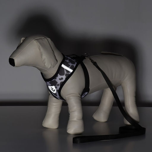 Комплект для собак 3-5 кг, размер S, поводок 120 х 1,5 см, ОШ 24 см, ОГ 34 см - Пижон фото 11