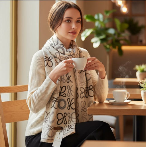 Мягкий палантин из кашемира мультицвет - Greta фото 2