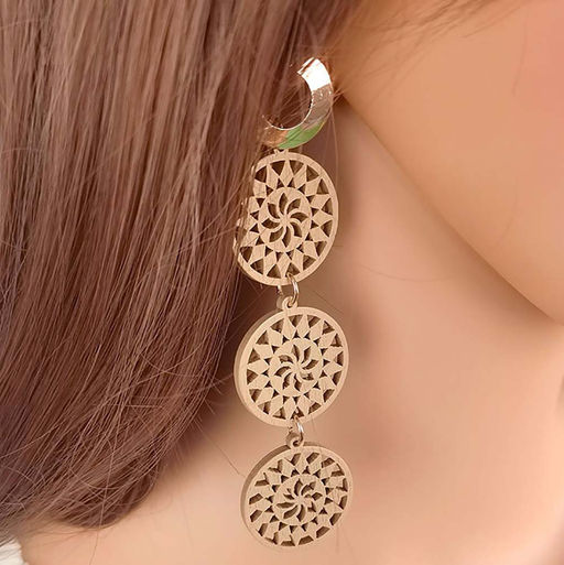 Серьги длинные на гвоздиках арт. 13 3295 (id 271260) - Rada фото 2