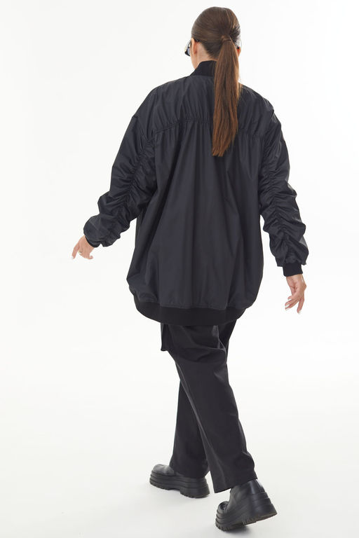 Бомбер AURA 7028-176 черный  фото 2