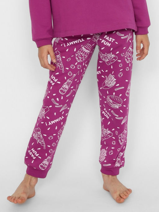 CRB wear/CWKG 50151-24 Комплект для девочки (джемпер, брюки),бордовый/Ex.Cherubino  фото 3