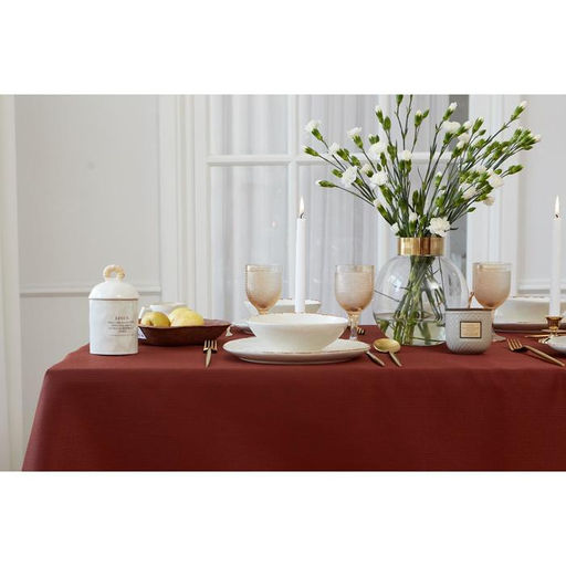 Скатерть Этель Lines 150*180 +/-3см, цв.шоколад, пл. 192 г/м2, хл с ВГМО  фото 9