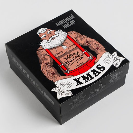 Новогодний подарочный набор термос и носки KAFTAN Xmas, р. 41-44 (27-29 см)  фото 16