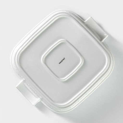 Мармит из жаропрочной керамики квадратный Magistro «Бланш», 2,2 л, 27,5×23,2×12 см