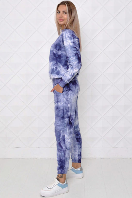 Арт. 2336 Костюм с брюками женский 44-52 (5 шт) Цвет:верх-сирень, низ-сирень - Калинка фото 12