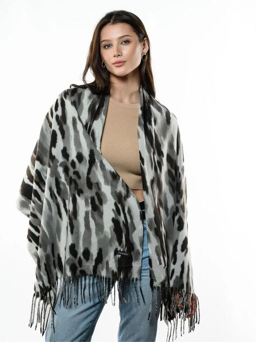 Яркий палантин с анималистичным принтом - Pretty mania фото 11