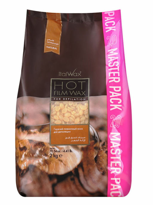 Ital Wax Горячий плёночный гранулированный воск для депиляции / Натуральный, 2 кг