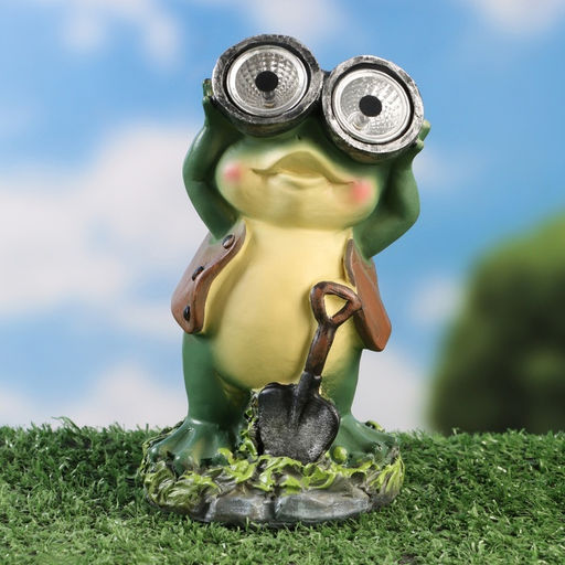 Садовый фонарь Лягушонок с биноклем 7х8х15см - Take it easy фото 2