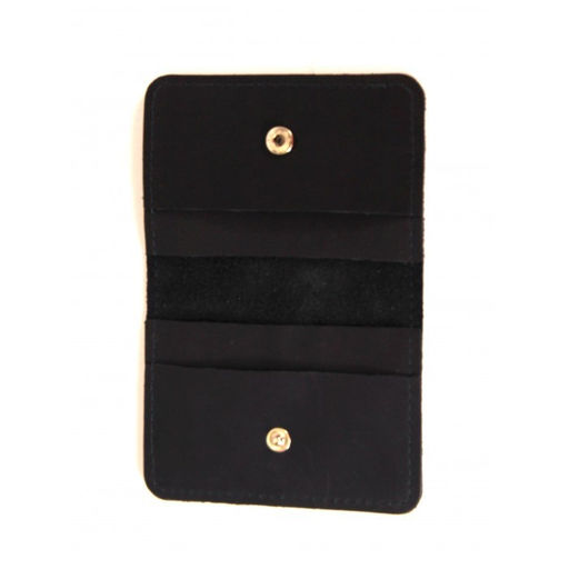 Обложка пропуск/карточка/проездной Croco-фк-1002 натуральная кожа синий тем шора (1008) 262566  фото 2