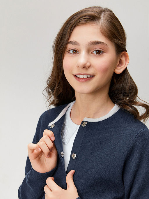 ACOOLA / Жакет детский для девочек Kayla темно-синий  фото 5