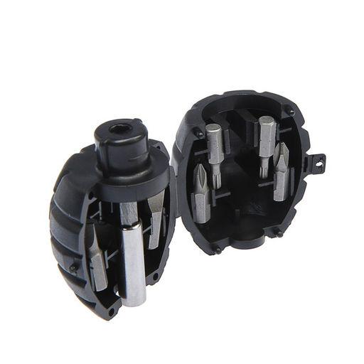 Отвертка с набором бит ТУНДРА граната, 7 предметов