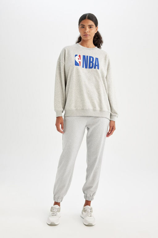DeFactoFit Толстовка оверсайз с круглым вырезом NBA NBA  фото 17