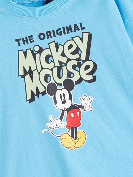 Mickey Mouse Bask?l? Erkek ?ocuk Ti??rt