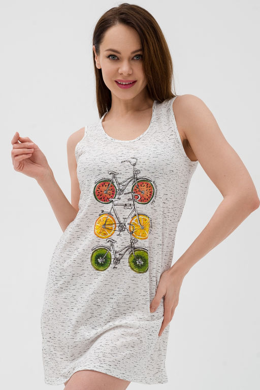 Ночная сорочка из кулирки Fruits&bikes берёзка - Амадэль фото 9