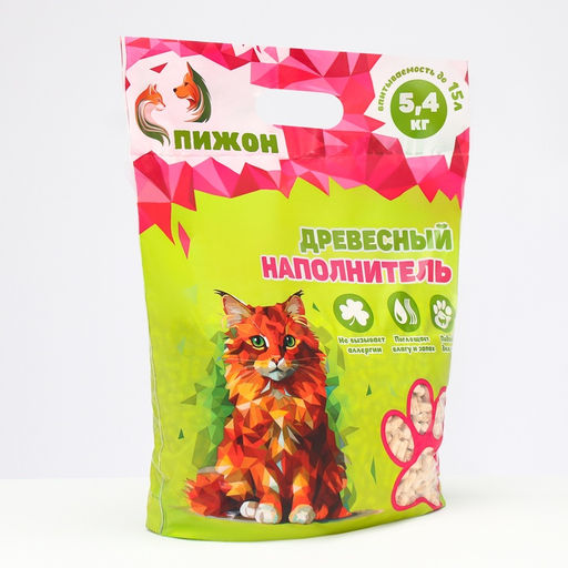 Наполнитель древесный Пижон 15л  фото 6