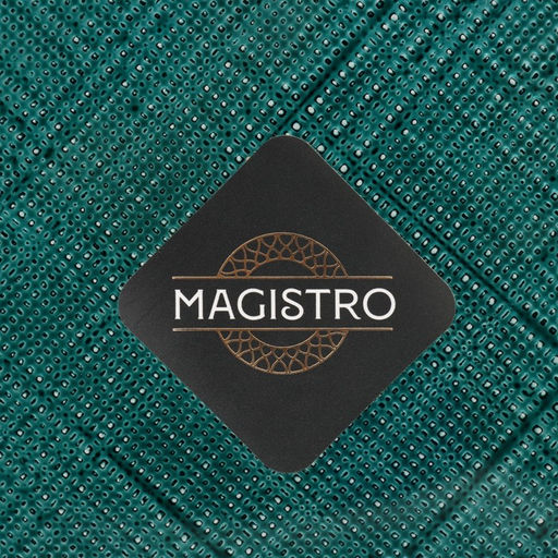 Тарелка Magistro Cross, d=21 см, стекло, зелёная  фото 5