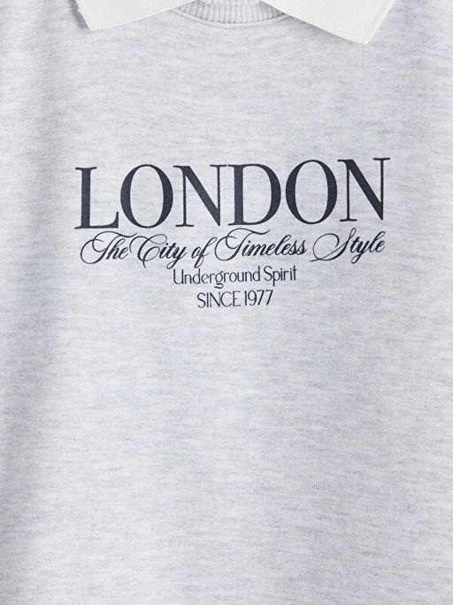 Polo Yaka Oversize Kad?n Sweatshirt Tunik - Waikiki фото 2