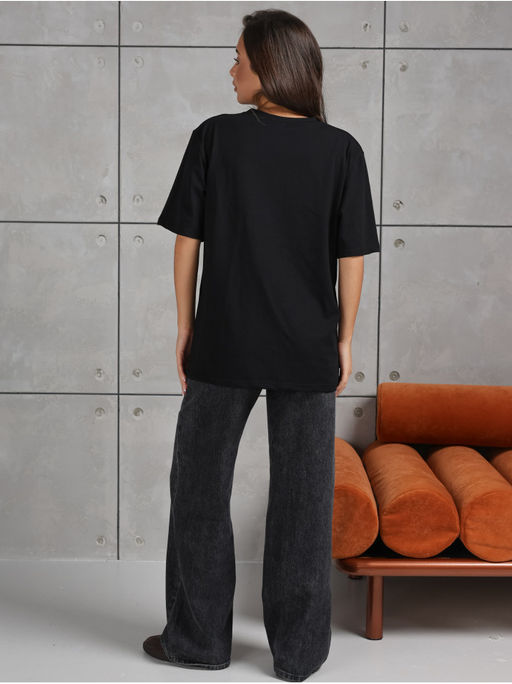 Футболка Звезда черный женская - София фото 3